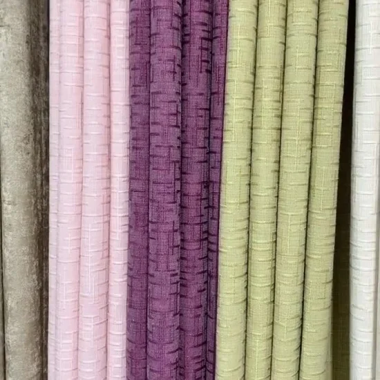 Tessuto per tende in lino con nodo di bambù Tessuto in cotone jacquard per soggiorno Camera da letto Semplicità moderna